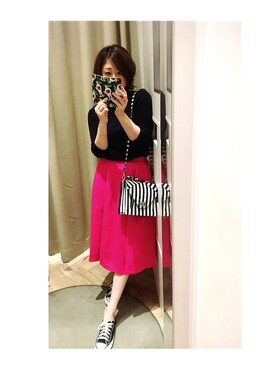 「ZARA（ザラ）のアイテム（ショルダーバッグ、その他）」を使った、greenさん（レディース・159cm）の夏コーディネート