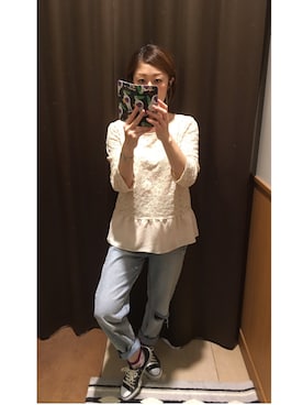 「SHIPS（シップス）のアイテム（アナログ腕時計）」を使った、greenさん（レディース・159cm）の夏コーディネート
