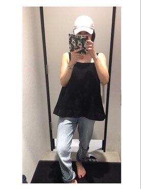 「SHIPS（シップス）のアイテム（アナログ腕時計）」を使った、greenさん（レディース・159cm）の夏コーディネート