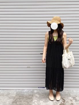 「JIB（ジブ）のアイテム（バッグ）」を使った、mouさん（レディース・166cm）の夏コーディネート