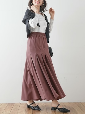 「Futier land（フューティアランド）のアイテム」を使った、ナツさん（レディース・158cm）の冬コーディネート