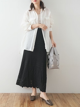 「Futier land（フューティアランド）のアイテム」を使った、ナツさん（レディース・158cm）の冬コーディネート