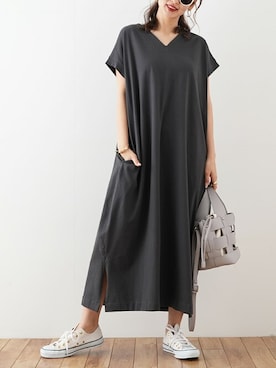 「Futier land（フューティアランド）のアイテム」を使った、ナツさん（レディース・158cm）の春コーディネート