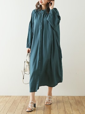 「プリーツ」｜ナツさん（レディース・158cm）の春コーディネート