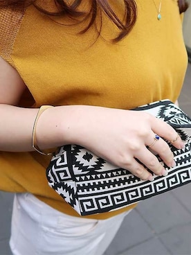 「アイテム（バングル/リストバンド）」を使った、VA Vendome Aoyama 本社STAFFさん（レディース・155cm）の夏コーディネート