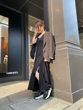 「DIESEL OSAKA」｜「アイテム（ジャケット/アウター）」を使った、かとちゃんさん（レディース・162cm）の春コーディネート