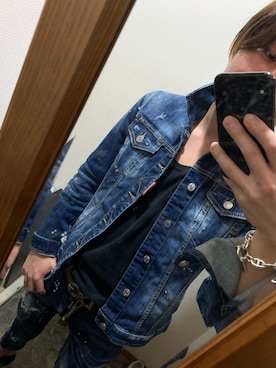 「DSQUARED2（ディースクエアード）のアイテム（デニムジャケット）」を使った、雨あめさん（メンズ・168cm）の冬コーディネート