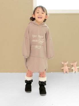 「アイテム（ブーツ）」を使った、sorotto_sさん（キッズ・100cm）の秋コーディネート