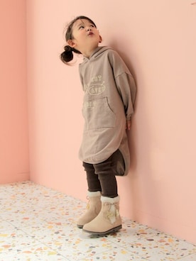 「アイテム（ブーツ）」を使った、sorotto_sさん（キッズ・100cm）の秋コーディネート