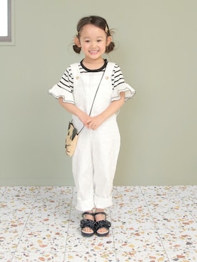 「アイテム（サンダル）」を使った、sorotto_sさん（キッズ・100cm）の春コーディネート