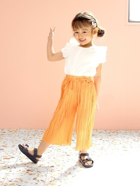 「アイテム（サンダル）」を使った、sorotto_sさん（キッズ・100cm）の春コーディネート