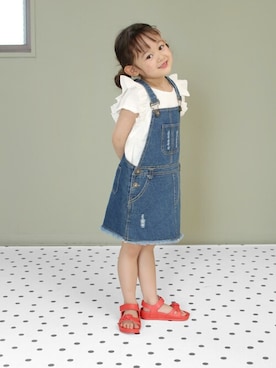 「アイテム（サンダル）」を使った、sorotto_sさん（キッズ・100cm）の春コーディネート