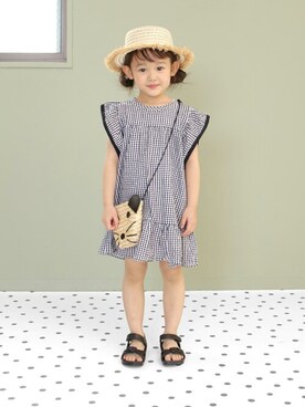 「アイテム（サンダル）」を使った、sorotto_sさん（キッズ・100cm）の春コーディネート