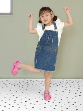 「アイテム（サンダル）」を使った、sorotto_sさん（キッズ・100cm）の春コーディネート