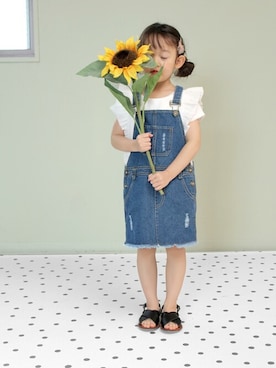 「アイテム（サンダル）」を使った、sorotto_sさん（キッズ・100cm）の春コーディネート