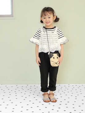 「アイテム（サンダル）」を使った、sorotto_sさん（キッズ・100cm）の春コーディネート