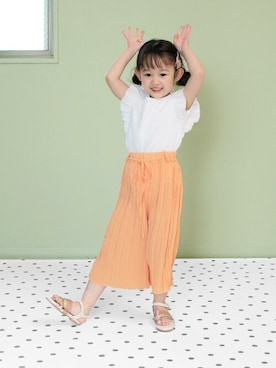 「アイテム（サンダル）」を使った、sorotto_sさん（キッズ・100cm）の春コーディネート