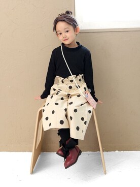 「アイテム（ブーツ）」を使った、sorotto_sさん（キッズ・110cm）の秋コーディネート