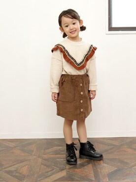 「SOROTTO（ソロット）のアイテム」を使った、sorotto_sさん（キッズ・110cm）の秋コーディネート