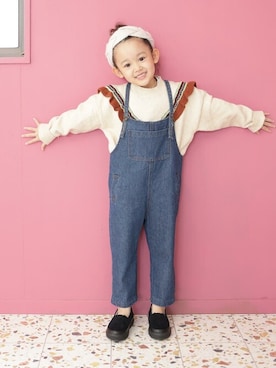 「アイテム（スリッポン）」を使った、sorotto_sさん（キッズ・110cm）の秋コーディネート
