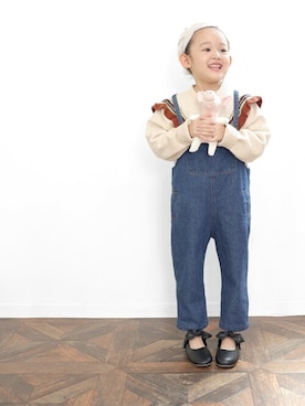 「アイテム（パンプス）」を使った、sorotto_sさん（キッズ・110cm）の秋コーディネート