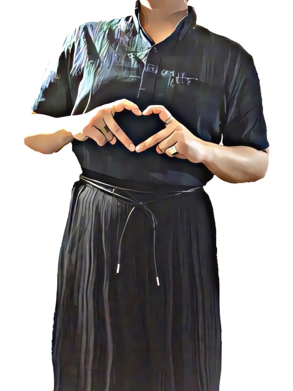 「ootd、オトナカジュアル、カジュアルコーデ、シンプル、プリーツパンツ、チェックシャツ、コスプレ？、学芸大青春、じゅねす」｜「Blue Standard の【BLUE STANDARD】強撚コットン　半袖シャツ/チェック/無地（シャツ/ブラウス、グリーン系）」を使った、うっちきちーちゃんさん（レディース・164cm）の春コーディネートの1枚目の写真