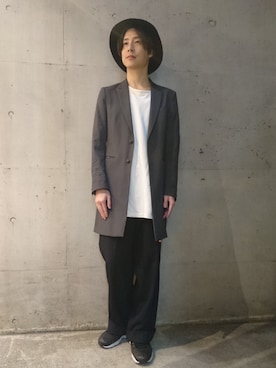 「Lui's（ルイス）のナローベルト（ベルト）」を使った、KAIさん（メンズ・176cm）の春コーディネート