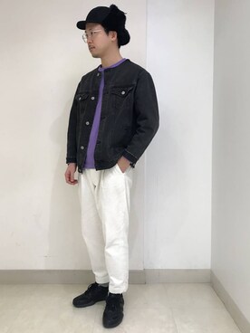 「KANGOL（カンゴール）のアイテム（キャップ）」を使った、override_officialさん（メンズ・171cm）の冬コーディネート
