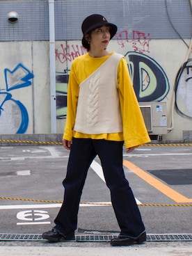 ハット ゴールド 金色系 コーディネート Zozotown