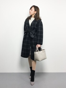 「DRWCYS（ドロシーズ）のアイテム（その他アウター）」を使った、JULIAさん（レディース・160cm）の冬コーディネート