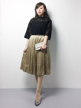 「Lami（ラミ）のアイテム」を使った、JULIAさん（レディース・160cm）の冬コーディネート