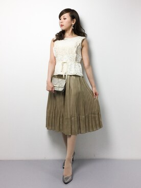 「Lami（ラミ）のアイテム」を使った、JULIAさん（レディース・160cm）の冬コーディネート