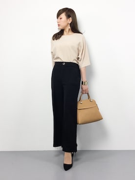 「HALEINE（アレンヌ）のアイテム」を使った、JULIAさん（レディース・160cm）の春コーディネート