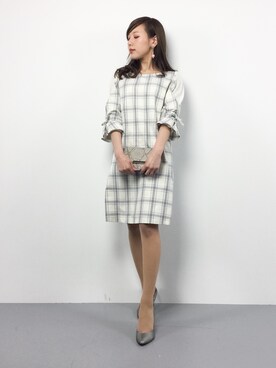 「PATTERN・fiona （パターンフィオナ）のアイテム（ワンピース/ドレス）」を使った、JULIAさん（レディース・160cm）の春コーディネート