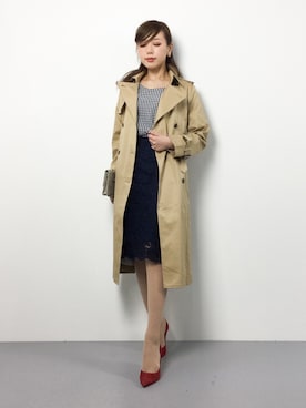 「Te chichi（テチチ）のアイテム（ジャケット/アウター）」を使った、JULIAさん（レディース・160cm）の春コーディネート