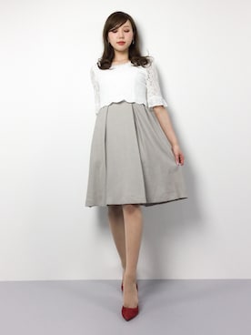 「PATTERN・fiona （パターンフィオナ）のアイテム（ワンピース/ドレス）」を使った、JULIAさん（レディース・160cm）の春コーディネート