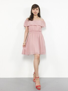 「夢展望（ユメテンボウ）のアイテム（ワンピース/ドレス）」を使った、JULIAさん（レディース・160cm）の夏コーディネート