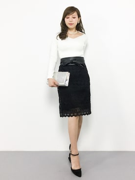 「Ameri（アメリ）のアイテム（トップス）」を使った、JULIAさん（レディース・160cm）の夏コーディネート