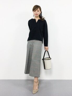 「CLEARIMPRESSION （クリアインプレッション）のアイテム」を使った、JULIAさん（レディース・160cm）の秋コーディネート