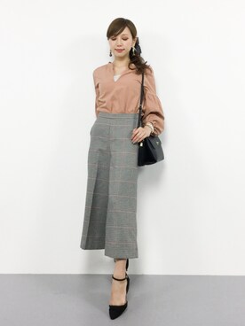 「CLEARIMPRESSION （クリアインプレッション）のアイテム」を使った、JULIAさん（レディース・160cm）の秋コーディネート