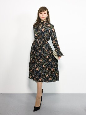 「SpRay（スプレイ）のアイテム（ワンピース/ドレス）」を使った、JULIAさん（レディース・160cm）の秋コーディネート