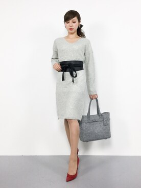 「kakatoo（カカトゥ）のアイテム」を使った、JULIAさん（レディース・160cm）の秋コーディネート