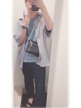 「kutir」｜「アイテム（アナログ腕時計）」を使った、yuuさん（メンズ・168cm）の夏コーディネート