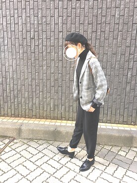 「アイテム（ピアス（両耳用））」を使った、KUROさん（レディース・166cm・20代）の秋コーディネート