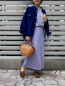「ラベンダー」｜こつさん（レディース・152cm）の春コーディネート