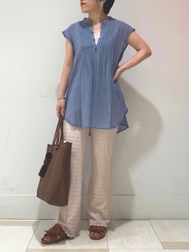 「くすみカラー」｜こつさん（レディース・152cm）の春コーディネート