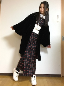 「きものコーディネート」｜ssnさん（レディース・165cm）の冬コーディネート