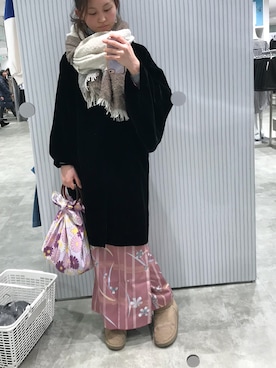 「着物」｜「アイテム（財布/小物）」を使った、ssnさん（レディース・165cm）の冬コーディネート