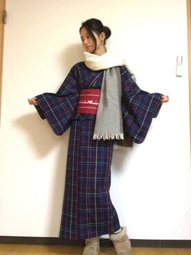 「Re Youth（リユース）のアイテム」を使った、ssnさん（レディース・165cm）の冬コーディネート