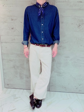 バンダナ首巻き のメンズ人気ファッションコーディネート Wear